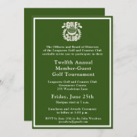 Logotipo do Torneio Corporativo do Clube de Golfe