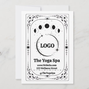 Convites Logotipo Personalizado Tarot Yoga Spa Negócios Pro