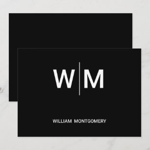 Convites Logotipo preto   Empresa empresarial