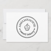 Logotipo rústico caseiro cupcake de padaria simple