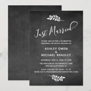 Convites Loja de Giz e Botânica Recepção de Casamento