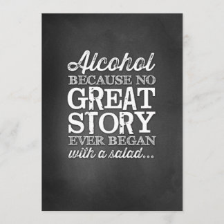 Convites Loja de Sinal de Tabela 5x7 Álcool Porque