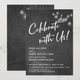 Convites Loja Edison Luzes Modernas Celebre Conosco