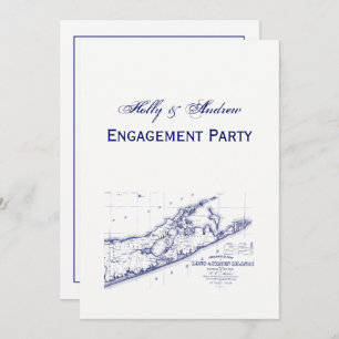 Convites Long Island The Hamptons Map VC