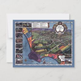 Convites Los Angeles, Califórnia, mapa de cidades aéreas an