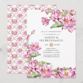 Convites Lotus Flower Indian Bridesmaids Luncheid