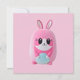 Convites "Lou Lou". Uma fofinho, criatura rosa