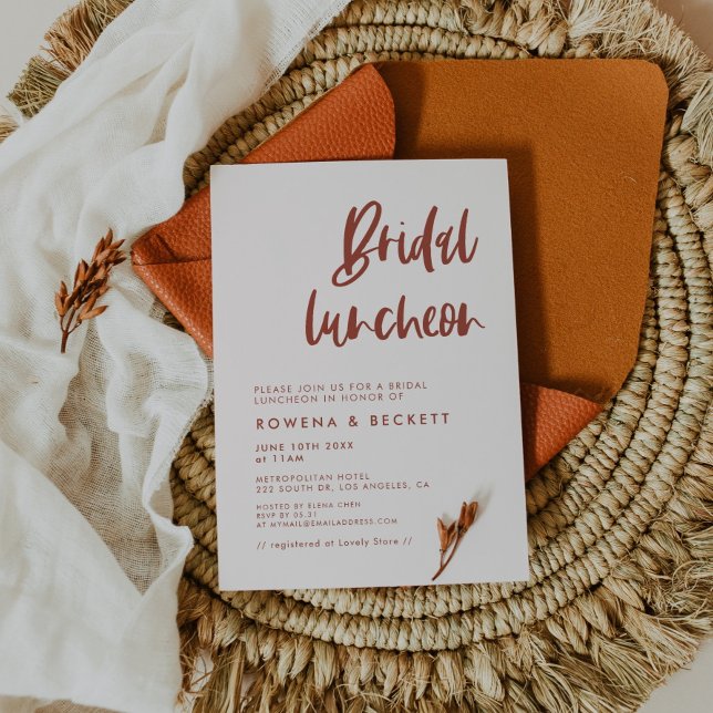 Convites Loucura moderna e elegante, cor-de-rosa Bridal (Criador carregado)