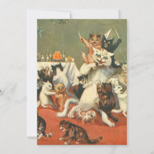 Convites Louis Wain Feliz Natal