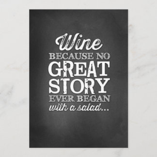 Convites Lousa 5x7 Sinal de Mesa Vinho Porque