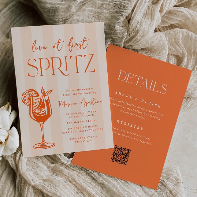 Convites Love at First Spritz All-in-One Bridal Shower (Criador carregado)