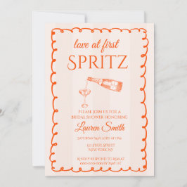 Convites Love at First Spritz Bridal Shower Invitation
