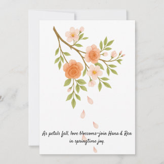 Convites Love blossoms like spring petals.