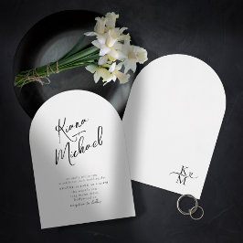 Convites Love Calliografia Wedding B&W Arch ID940