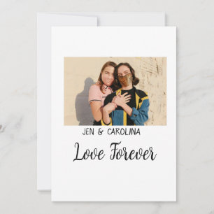 Convites Love Forever LGbtq casal orgulho adicionar nome de