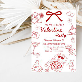 Convites Love & Hearts Valentine’s Celebration Party