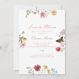 Convites Love in Bloom Bridal Shower