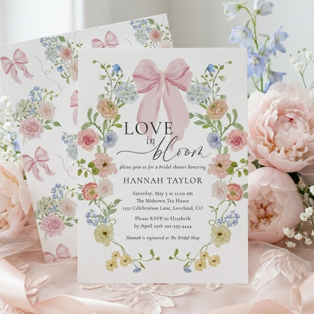 Convites Love in Bloom Bridal Shower (Criador carregado)