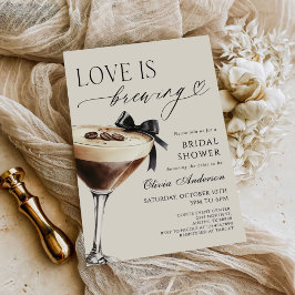 Convites Love is Brewing Espresso Martini Bridal Shower
