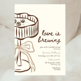 Convites Love Is Brewing Invitation, Love Is Brewing Bridal