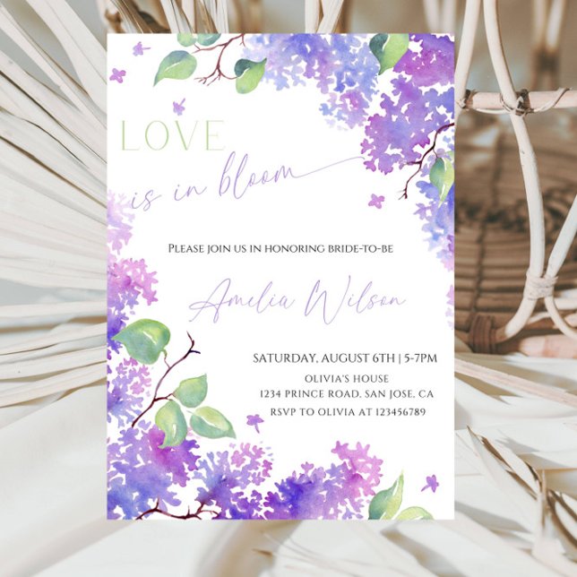 Convites Love Is in Bloom Bridal Shower-Floral Garden Theme (Criador carregado)