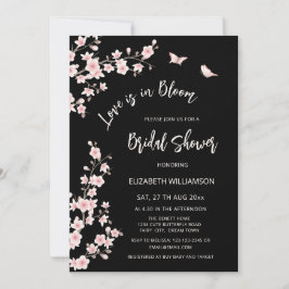 Convites Love Is In Bloom | QR Code Registry Bridal Shower