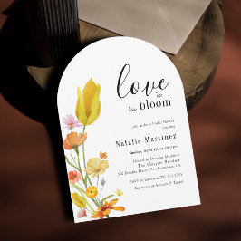Convites Love is in Bloom Spring Wildflower Bridal Shower