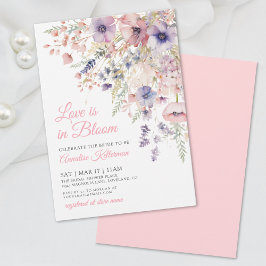 Convites Love Is In Bloom Wildflower Floral Bridal Shower
