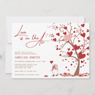 Convites LOVE IS IN THE AIR BRIDAL SHOWER Invitation