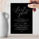 Convites “Love Is Patient” Wedding Change the date announce<br><div class="desc">Share your updated wedding plans with grace using this elegant wedding postponement announcement card. Featuring the heartfelt phrase “Love Is Patient” in flowing calligraphy paired with refined minimalist typography, this design offers a beautiful and thoughtful way to inform guests of your new celebration date. Perfect for couples who appreciate timeless,...</div>