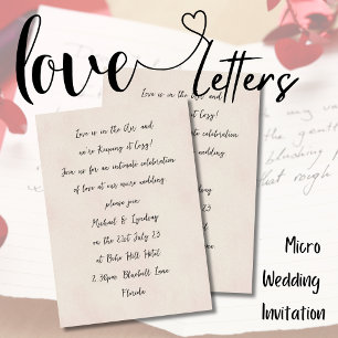 Convites Love Letters MICRO WEDDING