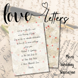 Convites Love Letters MICRO WEDDING