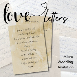 Convites Love Letters MICRO WEDDING