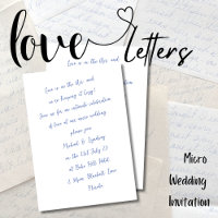 Love Letters MICRO WEDDING Tinta manuscrita