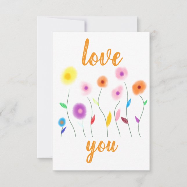 Convites love you Invitation (Frente)