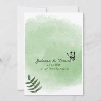 Convites lovely wedding invitation