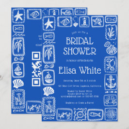 Convites LoveNotes do Chá de panela de QR PERSONALIZADO do 