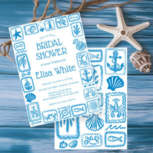 Convites LoveNotes from Sea Chá de panela Modern CUSTOM