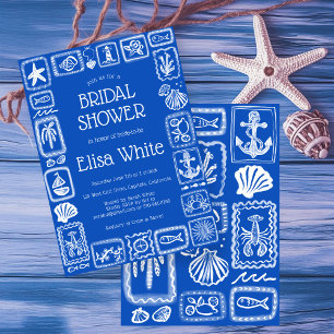 Convites LoveNotes from Sea Chá de panela Modern CUSTOM