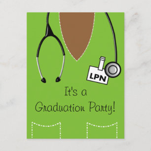 Convites LPN Black Nurse Graduation Scrub #32