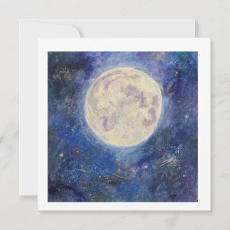 Convites Lua Cheia Noturna Céu Celestial Maureen Girard Uni