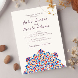 Convites Lua Crescente Radiante Mandala Esplêndida Casament
