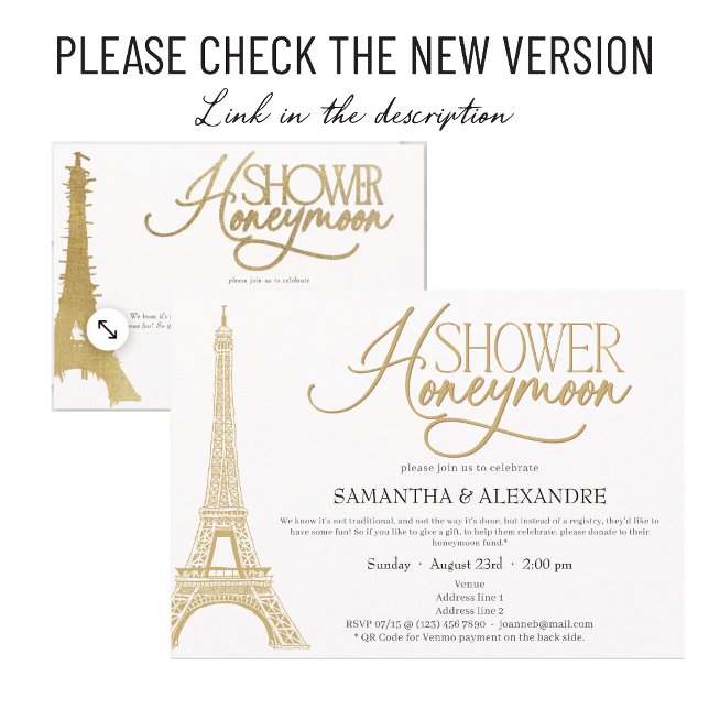 Convites Lua de Mel Francesa em Paris Eiffel Casal Chá de N (https://www.zazzle.com/paris_french_honeymoon_fund_couples_wedding_shower_invitation-256146756916093)