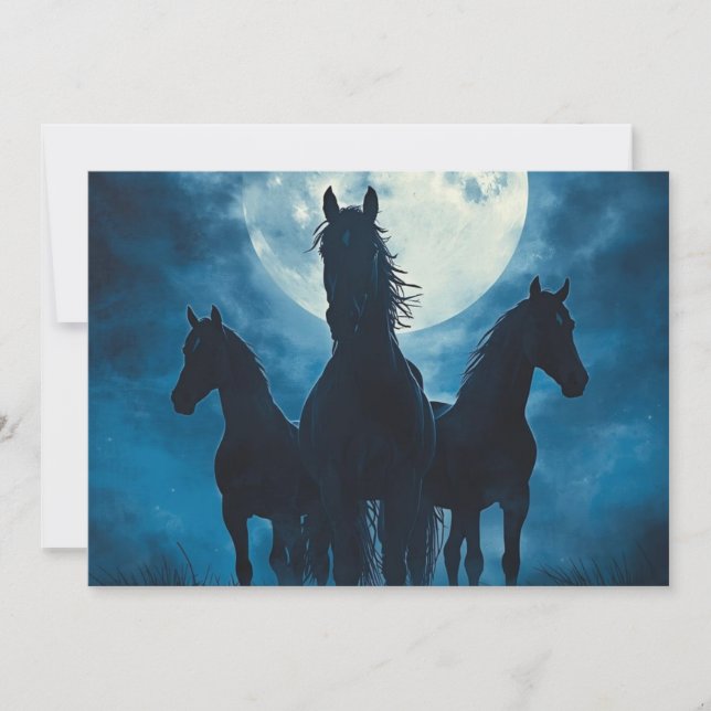 Convites Lua dos Três Cavalos (Frente)