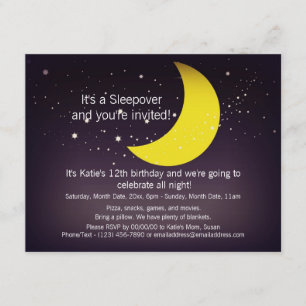 Convites Lua e Estrelas com Sono