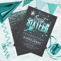 Lua e estrelas Doce 16 Teal/Blk ID788