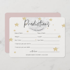 Convites Lua inicia previsões Chá de fraldas de garota