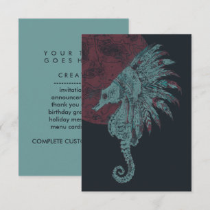 Convites lua vermelha do mar