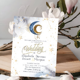 Convites Luares Celestiais, Estrelas Casamento Chic