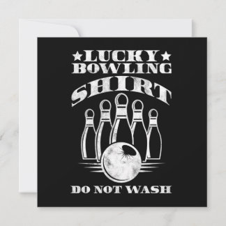 Convites Lucky Bowling Shirt Do Not Wash Bowler Strike Gift